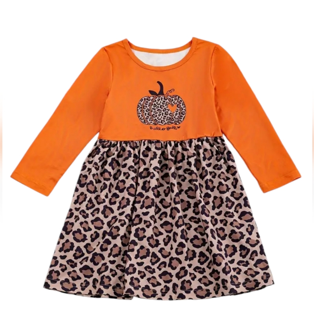 NWOT Toddler Girl's Leopard Print Fall Dress
